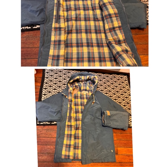 Rare local-made Mollusk Surf California Flannel lined coastal sea green jacket